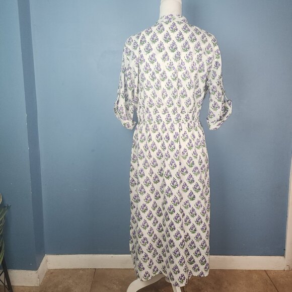 Beau & Ro The Every Day Dress Midi Floral Print Sz XL - Picture 3 of 5